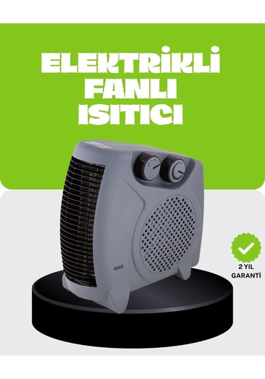 Güvenli Elektrikli Fanlı Isıtıcı Termostatlı Hızlı Isıtma