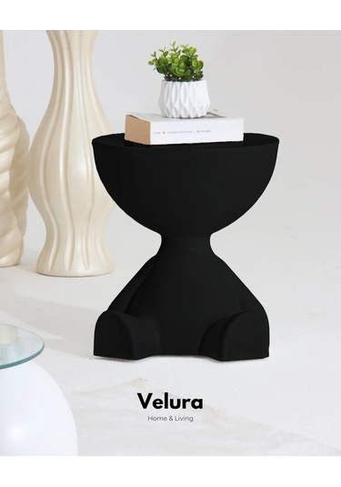 Tedy Yan Sehpa & Ayıcık Zigon Sehpa & Pinterest Sehpa Modeli - Siyah Siyah