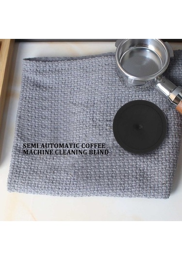 Metabagua Espresso Makineleri Için Kör Filtre Backflush Disk Lastiği Bira Kafası Geri Yıkama Contası W5ruv2 Siyah