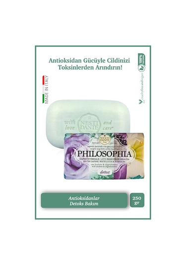 Nesti Dante Sabun Philosophia Detox Antioksidant Arındırıcı Vegan Bakım 250 G
