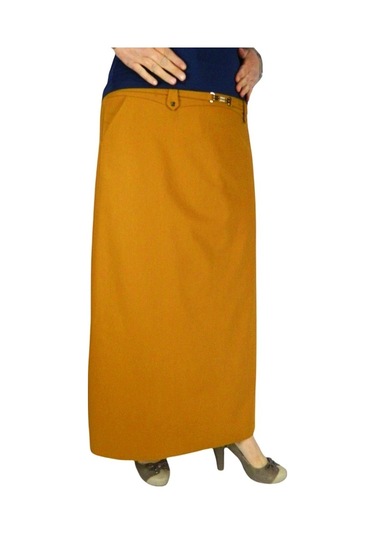 Kadın Kumaş Uzun Etek Erm110