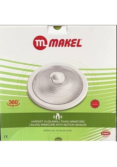 Makel Sensörlü Tavan Armatürü 10 Adet Koli Beyaz