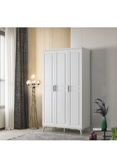 GuneyStore Sport 3 Kapaklı Komple MDF Gardırop