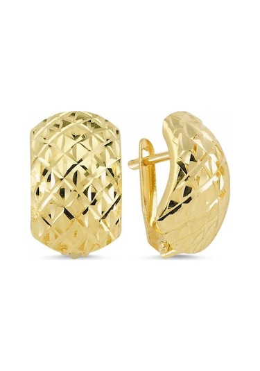 Altın Aynalı Küpe J Modeli 2.21 Gr Ska412-45672