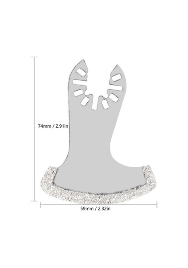 Moly 3 Adet Elmas Tabanlı Kavisli Zımpara Bladesi - Ev Bakımı, Banyo Yenileme, Zemin İşleri İçin Keskin Dayanıklı Uygulama Aletleri