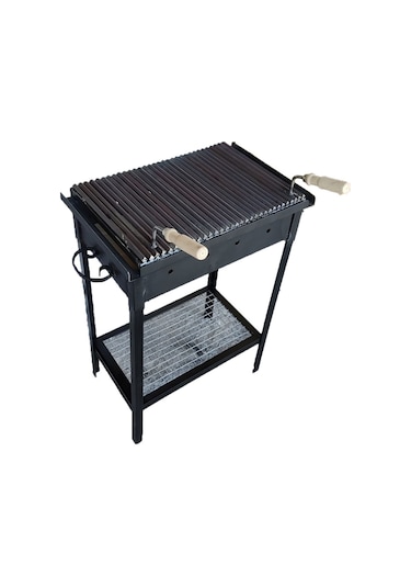 Ateş Tuğlalı Steak Döküm Izgaralı Mangal