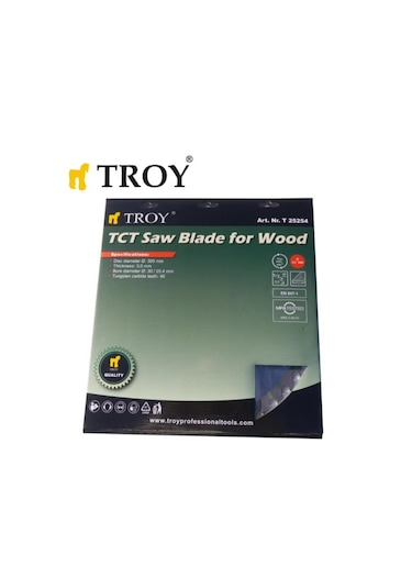 Troy 25254 Ahşap Dairesel Testere Bıçağı Ø305mm X 40t