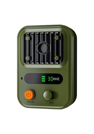 Geeksen Yeşil Pu87 Ultrasonik Köpek Kovucu, Otomatik Havlama Durdurucu, 50 Ft Etki Mesafesi, Ip54 Su Geçirmez, 3 Modlu Taşınabilir Dış Mekan Uygulaması