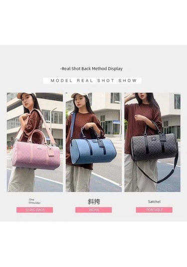 Carrier- Geniş Hacimli Oxford Seyahat Çantası - Genç Mavi