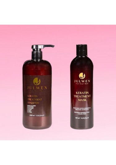 Julwen Keratin Treatment Saç Maskesi 400 ML + Keratin Şampuan 1 L