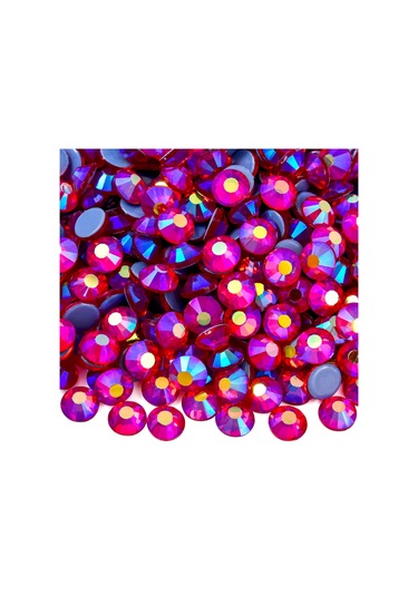 Gymo Premium Kalite Altı Düz Ütü İle Yapışan Hotfix Kristal Taş Ss16 3.8-4mm Siam Ab 720 Adet