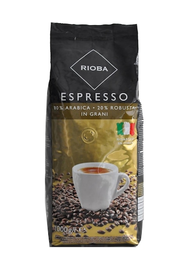 Rioba Espresso %80 Arabica %20 Robusta In Grani Çekirdek Kahve 1 KG