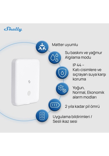 Shelly Flood Gen4 Akıllı Su Kaçak Sensörü