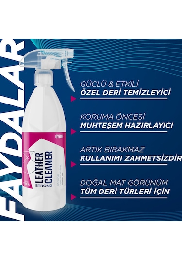 Gyeon Q²M LeatherCleaner Strong Güçlü Deri Temizleyici - 1000 ML
