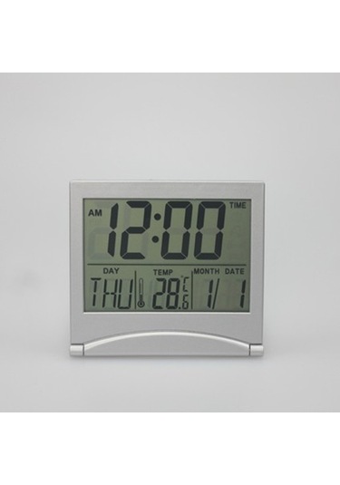 Primepickings Otomatik Arkadan Aydınlatmalı, Takvimli, Sıcaklık Ve Nem İzleyici Büyük Atomik Duvar Saati - Pill A