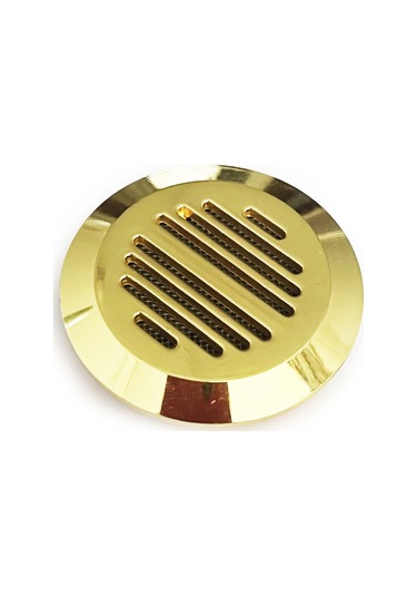 Humidor Puro Kutusu Nemlendirici Haznesi Yuvarlak Metal Sarı 37 MM