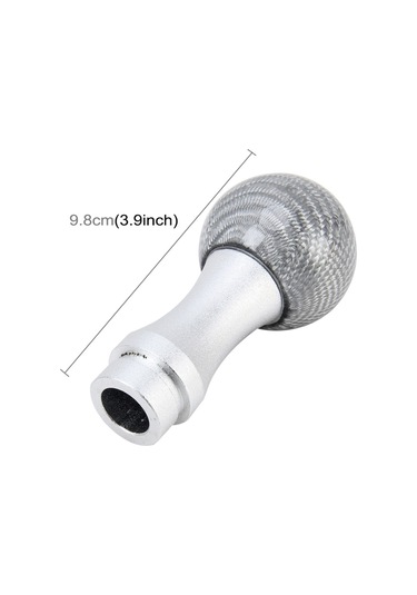 Sones Evrensel Araba Vites Topuzu Modifiye Araba Vites Topuzu Otomatik Şanzıman Vites Kolu Topuzu Üç Kauçuk Kapaklı Karbon Kurşun Vites Topuzları