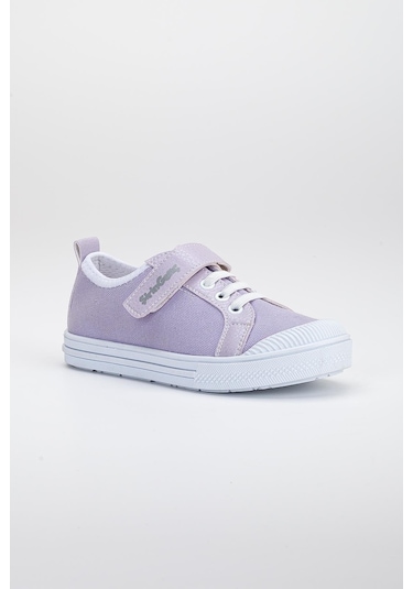 Şirinbebe Şiringenç Keten Lila Kız İlkadım Bebek Çocuk Ayakkabısı-2898-lila Lila