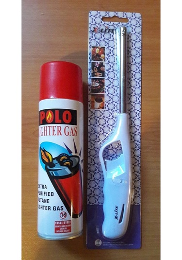 Polo Çakmak Gazı + Uzun Mutfak Çakmağı