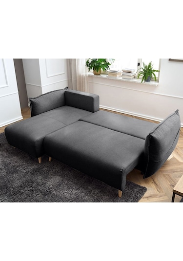 Puffy Sandıklı Köşe Koltuk Antrasit Sol Köşe Antrasit