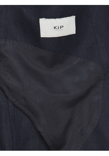 Kip Renkli Mikro Modern Fit %100 Keten Ceket Renkli