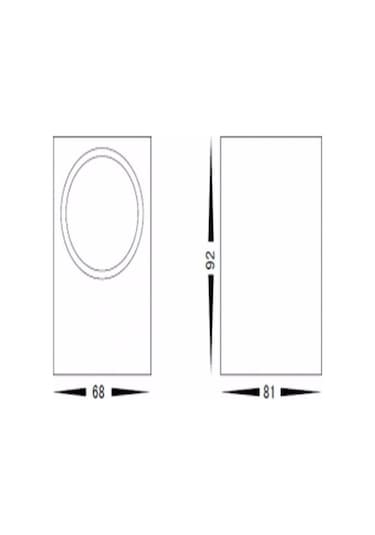 Tek Yönlü Iç - Dış Mekan Dekoratif Aplik - Gün Işığı Ampul Dahil Beyaz