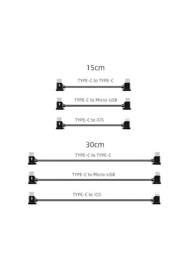 Geekyou Type-c'den 'a 15cm Veri Kablosu - Djı Mini 2/air 2/pocket 2/osmo Pocket/fpv Gözlüğü Uyumlu