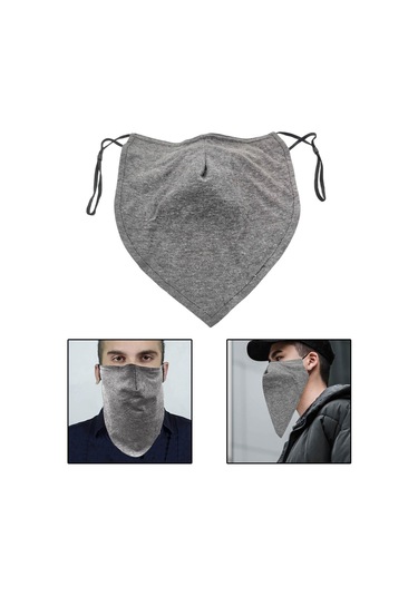 Suntek Erkekler Sakal Kapüşonlu Bandana Koruması Için Rüzgar Gri