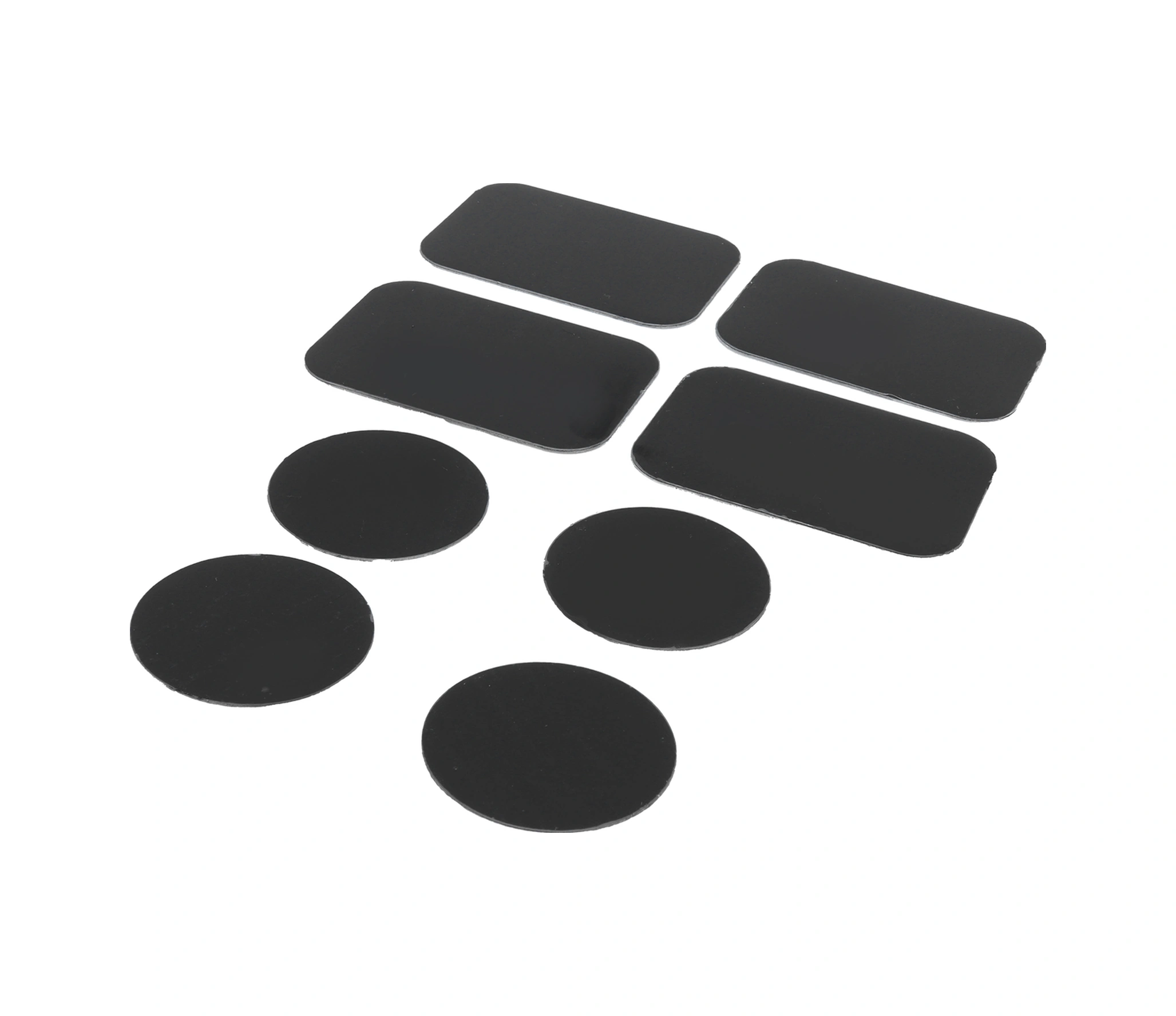 Mufunye 8 Adet Çelik Metal Levha: Akıllı Telefon, Tablet Ve Gps İçin Sabitleyici, Dürtme Engeli, Kolay Kurulum 4 Daire + 4 Dikdörtgen