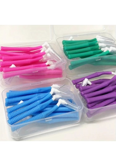 Willowhaven 2 Kutu 1.2mm Mavi L Tipi Diş Arası Fırçası - Yetişkinler İçin Ergonomik Dayanıklı Interdental