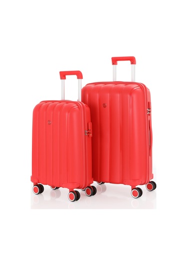 Mçs Polipropilen 2li Valiz Seti Orta & Kabin V305 S21yy1000076-set 00004 Kırmızı