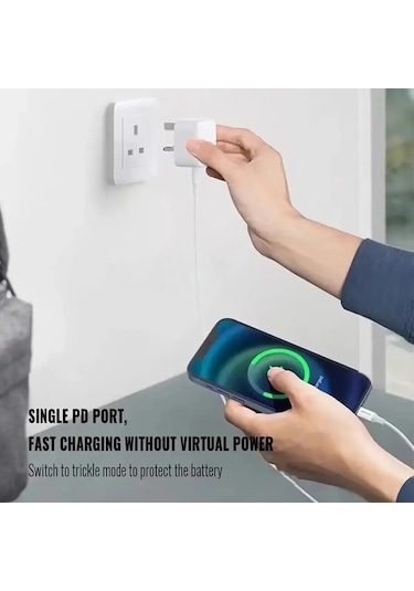 Zyzqstore İngiltere Usb-c Şarj Cihazı İphone Uyumlu 15/16/huawei/samsung Qc3.0 1 Adet