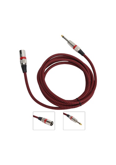 Jorındo Xlr - 6,35 Mm 1/4 İnç Erkek Kablo Dengeli Sinyal Bağlantı Mikrofon Kablosu Jd6012