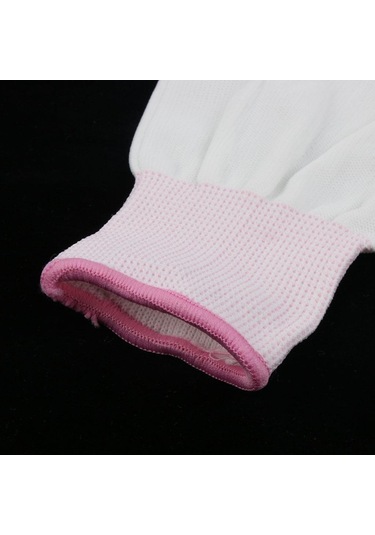 Homyl Beyaz Naylon Örme Pu Kaplamalı Muayene İş Eldivenleri S