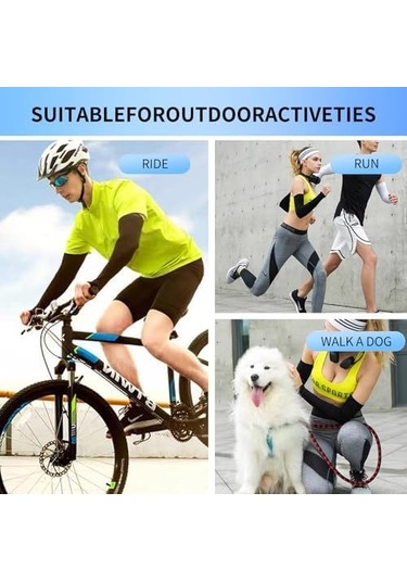 Geeksen 3 Çift Islak Soğuk Güneş Korumalı Eldiven - Spor, Sürüş, Yürüyüş İçin Unisex - Siyah, Beyaz, Gri Çok Renkli