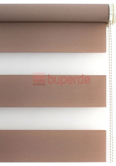 Buperde Açık Kahverengi (Sütlü Kahve) Eko Zebra Stor Perde