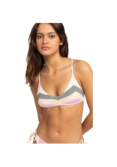 Roxy Roxy Vista Stripe Strappy Bra Kadın Bikini Üst Gny3 Çok Renkli