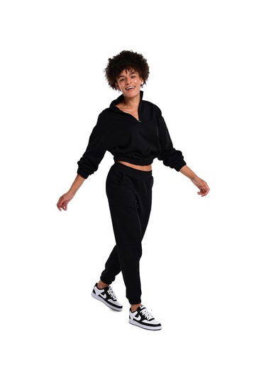 Sportive Burgos Kadın Siyah Günlük Stil Sweatshirt 24kk012-syh 1656579 SiYAH