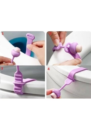 Klozet Kapağı Tutacağı Hijyenik Kaldırma Kolu Aparatı Mantar Tasarımlı Klozet Kaldırma Aparatı