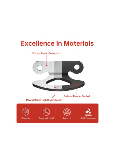 Xiyyadms Ford F150 2000-2015 Ve Lincoln Mark Lt Yük Sabitleme Ekipmanı - Siyah Çelik Kancalar 6'lı Set + Vida Kamyon Yatağı Bağlantı Noktası