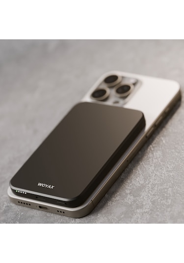 Woyax By Deji 5000 mAh 20 W Hızlı Taşınabilir Magsafe Powerbank Siyah