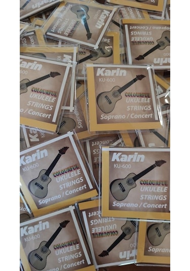 Karin Renkli Tam Set Ukulele Gitar İçin Renkli Tel Seti