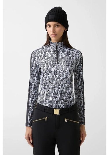 Bogner Sport First Layer Beline Termal Kadın Kayak Içlik İçlik Siyah-beyaz
