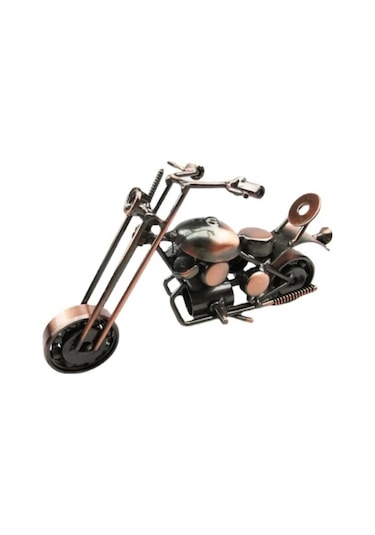 El Yapımı Vintage Demir Motorsiklet Modeli Ev-ofis Için Dekoratif Metal Süs Küçük Boy