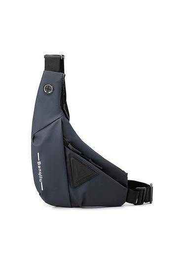 Casual Crossbody - Erkek Su Geçirmez Göğüs Açık Hava Bisikletçiliği Ince Ve Hafif Omuz Çantası Küçük Boy Tekstil 24 3 35cm Mavi Erkek Su Geçirmez Günlük Bisikletçilik Suya Dayanıklı 524322 Gri