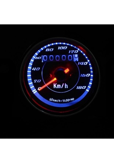 Suntek Motosiklet Hız Ve Kilometre Sayacı, Dijital Gösterge, Uygun Tüm Modeller İçin Siyah Siyah