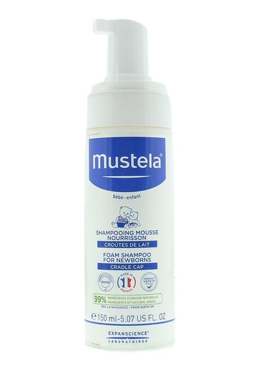 Mustela Yeni Doğan Konak Önleyici Köpük Bebek Şampuanı 2 x 150 ML