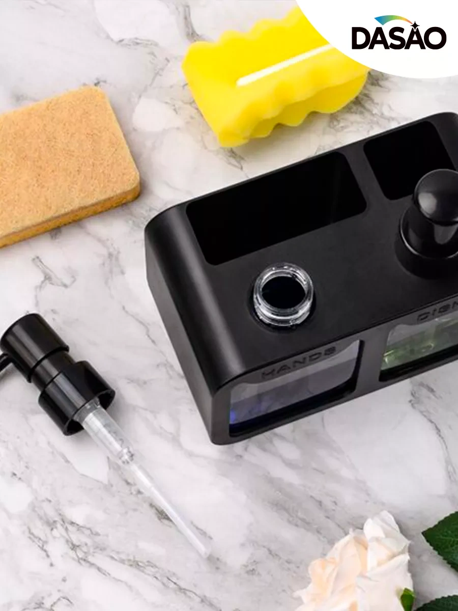 Dasao Sıvı Sabun Ve Bulaşık Deterjanı İçin Dispenser 216107390 Siyah