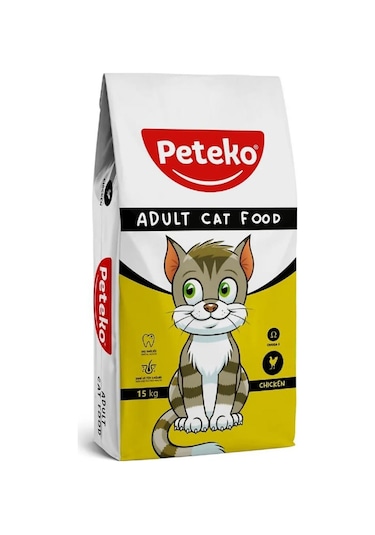 Peteko Tavuklu Yetişkin Kedi Maması 15 KG