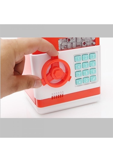 Atm Kasa Kumbara Kırmızı